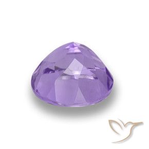 Amatista Violeta iris intenso natural de 2.76 ct, Redondo, VVS