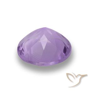 Amatista Rosado violeta medio natural de 2.31 ct, Redondo, VVS