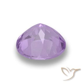 Amatista Violeta claro medio natural de 2.40 ct, Redondo, VVS