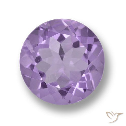 3.29ct Natural Violeta claro medio Amatista, Redondo, VVS