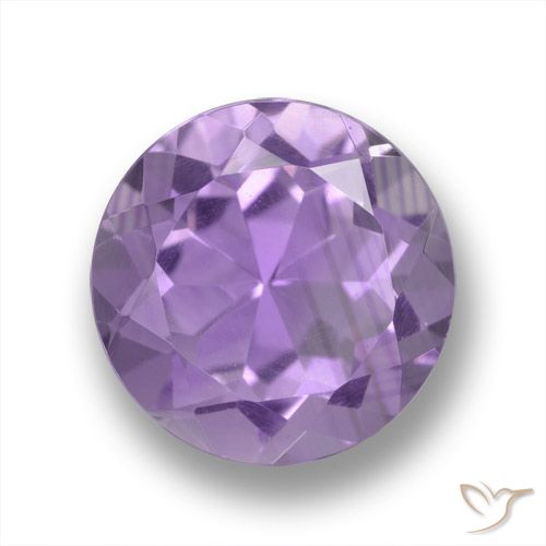 3.24ct Natural Violeta claro medio Amatista, Redondo, VVS