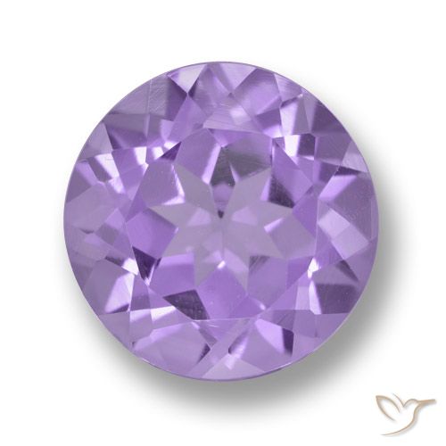 3.36ct Natural Violeta medio Amatista, Redondo, VVS