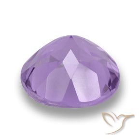 Amatista Violeta medio natural de 3.36 ct, Redondo, VVS