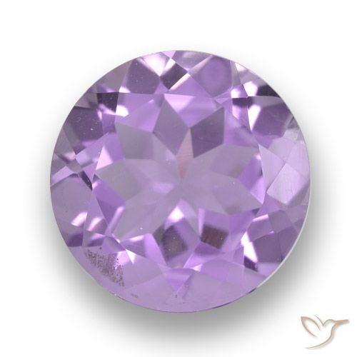 3.24ct Natural Violeta medio Amatista, Redondo, VVS