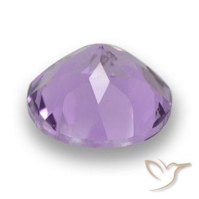 Amatista Violeta medio natural de 3.24 ct, Redondo, VVS