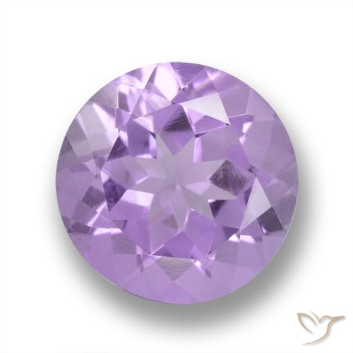 3.20ct Natural Violeta medio Amatista, Redondo, VVS