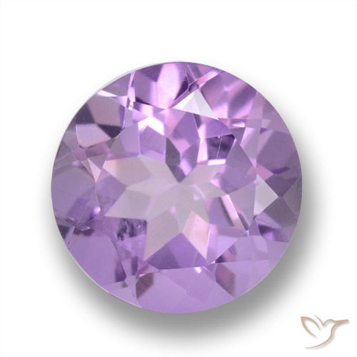 3.21ct Natural Violeta medio Amatista, Redondo, VVS