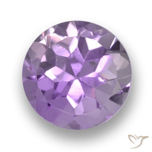 2.37ct Natural Violeta claro medio Amatista, Redondo, VVS-VS