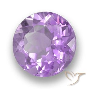 Amatista Violeta púrpura natural de 3.71 ct, Redondo, VS