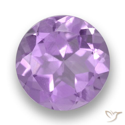 2.63ct Natural Violeta rosado claro Amatista, Redondo, VVS