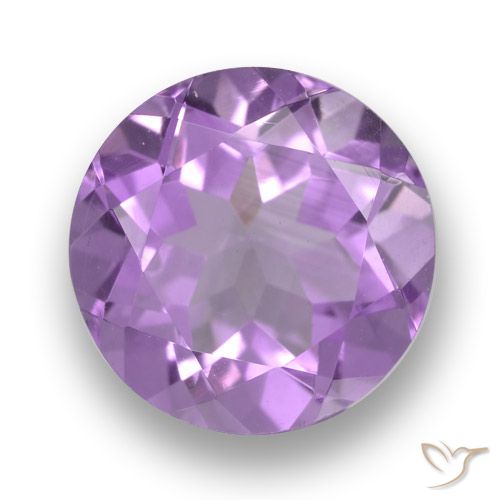 2.52ct Natural Violeta rosáceo medio Amatista, Redondo, VVS