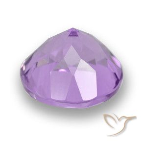 Amatista Violeta rosado natural de 3.64 ct, Redondo, VVS