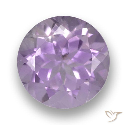 3.49ct Natural Violeta claro Amatista, Redondo, VVS
