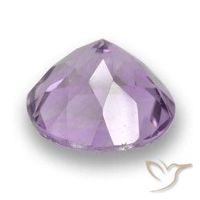 Amatista Violeta claro natural de 3.49 ct, Redondo, VVS