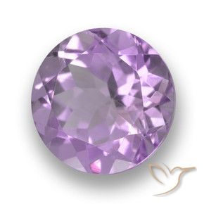 Amatista Violeta rosado natural de 3.61 ct, Redondo, VVS