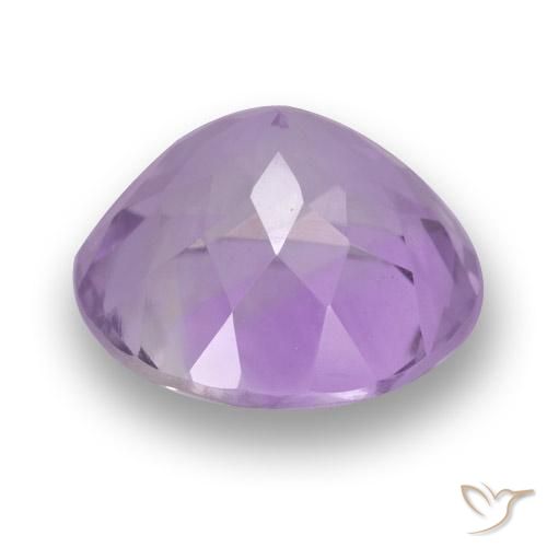 Amatista Violeta rosado medio natural de 3.87 ct, Redondo, VVS