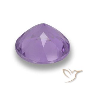 Amatista Violeta medio natural de 3.35 ct, Redondo, VVS-VS