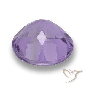 Amatista Violeta medio natural de 2.63 ct, Redondo, VVS