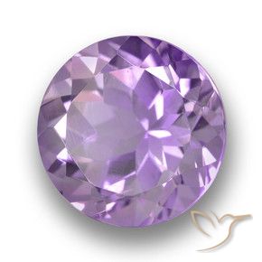 Amatista Violeta rosado natural de 4.70 ct, Redondo, VVS-VS
