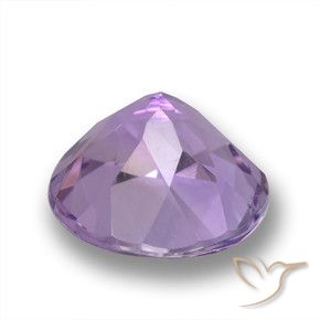 Amatista Violeta medio natural de 4.58 ct, Redondo, VVS-VS