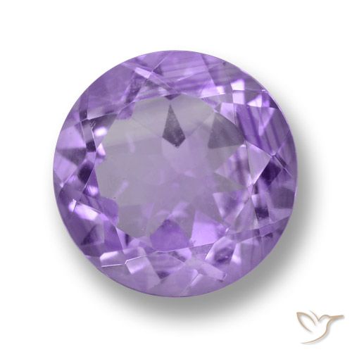 3.91ct Natural Tono violeta intenso Amatista, Redondo, VS