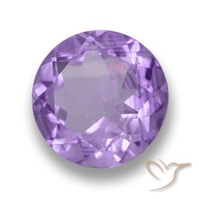 Amatista Tono violeta intenso natural de 3.91 ct, Redondo, VS