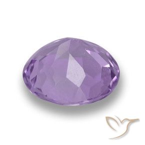 Amatista Violeta medio natural de 3.88 ct, Redondo, VS
