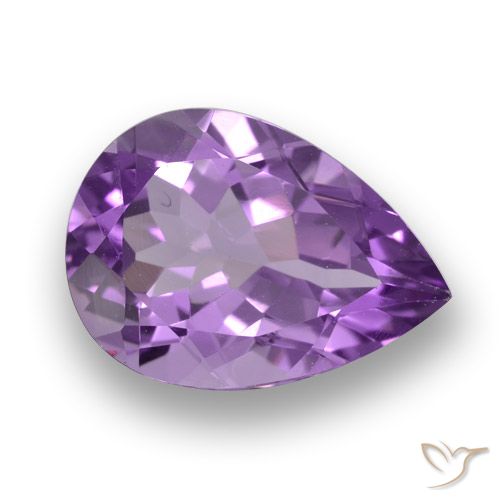 4.64ct Natural Violeta oscuro medio Amatista, En forma de pera, VVS