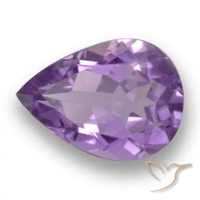 Amatista Violeta rosado natural de 4.40 ct, En forma de pera, VS