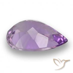 Amatista Violeta rosado natural de 4.40 ct, En forma de pera, VS
