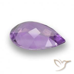 Amatista Violeta intenso natural de 4.11 ct, En forma de pera, VVS-VS