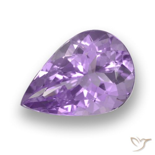 4.24ct Natural Violeta rosado Amatista, En forma de pera, VVS