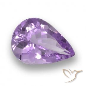 Amatista Violeta rosado natural de 4.24 ct, En forma de pera, VVS