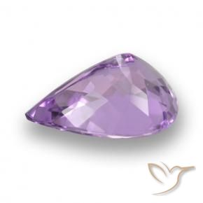 Amatista Violeta rosado natural de 4.24 ct, En forma de pera, VVS