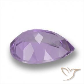 Amatista Violeta oscuro natural de 4.84 ct, En forma de pera, VVS