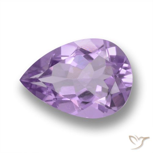 4.07ct Natural Violeta medio Amatista, En forma de pera, VVS