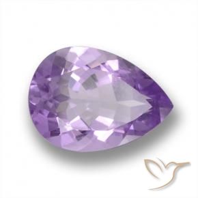Amatista Violeta oscuro natural de 4.69 ct, En forma de pera, VVS