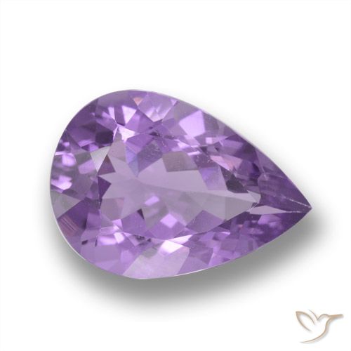 4.33ct Natural Violeta medio Amatista, En forma de pera, VVS