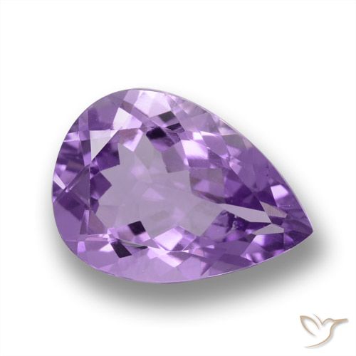 4.43ct Natural Violeta medio Amatista, En forma de pera, VVS