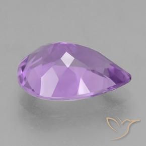 Amatista Violeta púrpura natural de 4.40 ct, En forma de pera, VVS