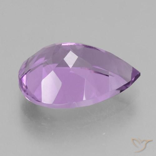 Amatista Violeta púrpura natural de 4.77 ct, En forma de pera, VVS