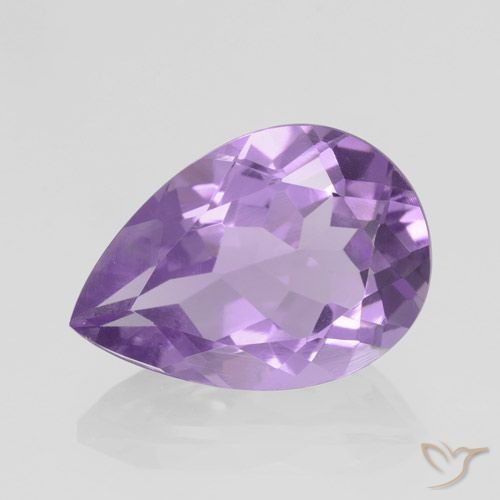 4.59ct Natural Violeta medio Amatista, En forma de pera, VVS