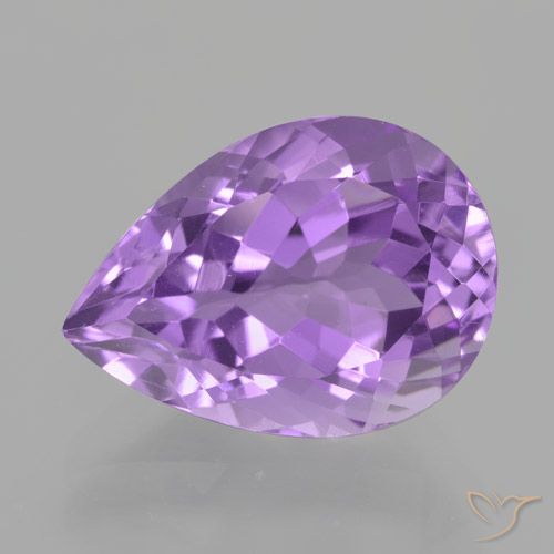 5.69ct Natural Violeta rosado Amatista, En forma de pera, VVS