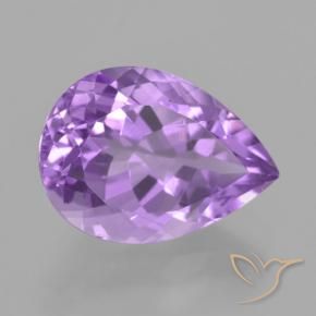 Amatista Violeta rosado natural de 5.69 ct, En forma de pera, VVS