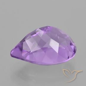 Amatista Violeta rosado natural de 5.69 ct, En forma de pera, VVS