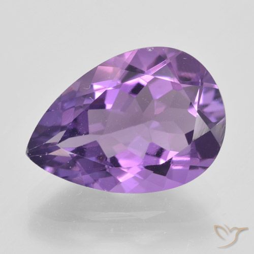4.75ct Natural Violeta intenso Amatista, En forma de pera, VVS