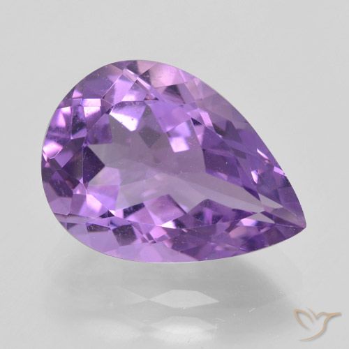 4.59ct Natural Violeta púrpura Amatista, En forma de pera, VVS
