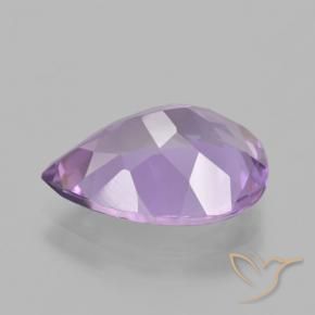 Amatista Violeta iris intenso natural de 4.42 ct, En forma de pera, VVS