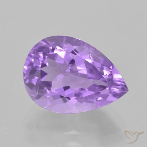 5.26ct Natural Violeta rosado Amatista, En forma de pera, VVS