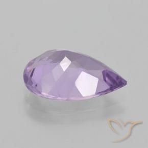 Amatista Rosado violeta medio natural de 3.76 ct, En forma de pera, VVS-VS